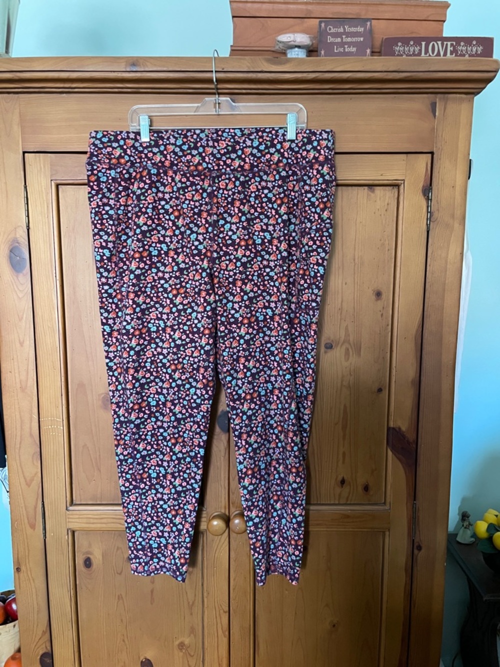 Denim&Co Floral Print Leggings